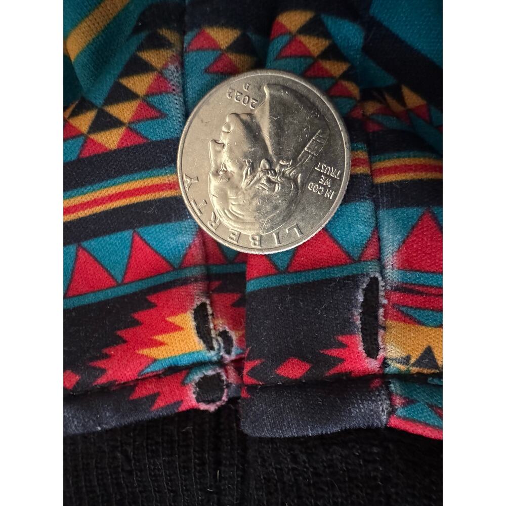 Empyre Surplus Co. ESC Full Zip Aztec Hoodie Men’s XL Black/Multicolor Skate - Picture 7 of 9